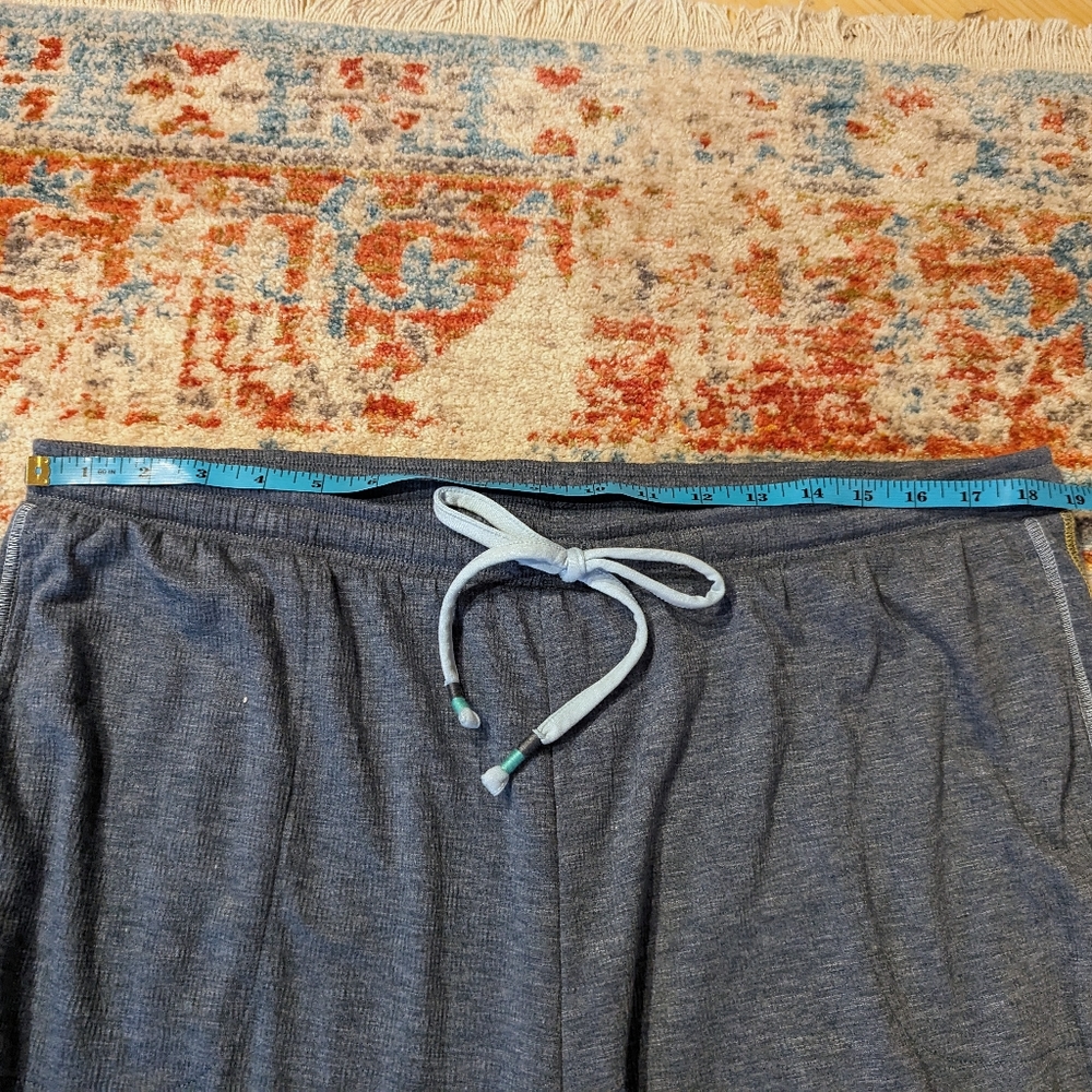 Cuddl Duds Women's XL Smart Comfort PJ Pants Blue Thermal Soft Knit - Picture 7 of 8
